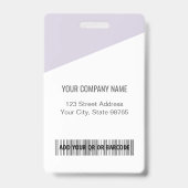 Logo-Bar-Code für benutzerdefinierte Unternehmen F Ausweis (Rückseite)