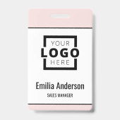 Logo-Bar-Code für benutzerdefinierte Unternehmen F Ausweis (Vorderseite)