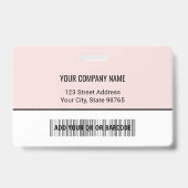 Logo-Bar-Code für benutzerdefinierte Unternehmen F Ausweis (Rückseite)