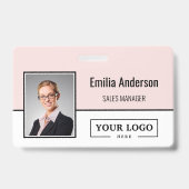 Logo-Bar-Code für benutzerdefinierte Unternehmen F Ausweis (Vorderseite)