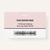 Logo-Bar-Code für benutzerdefinierte Unternehmen F Ausweis (Rückseite)