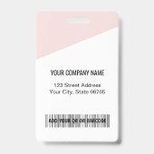 Logo-Bar-Code für benutzerdefinierte Unternehmen F Ausweis (Rückseite)