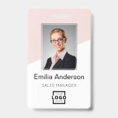 Logo-Bar-Code für benutzerdefinierte Unternehmen F Ausweis (Vorderseite)