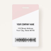 Logo-Bar-Code für benutzerdefinierte Unternehmen F Ausweis (Rückseite)