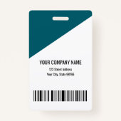 Logo-Bar-Code für benutzerdefinierte Unternehmen M Ausweis (Rückseite)