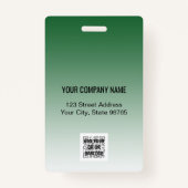 Logo-Bar-Code für benutzerdefinierte Unternehmen M Ausweis (Rückseite)