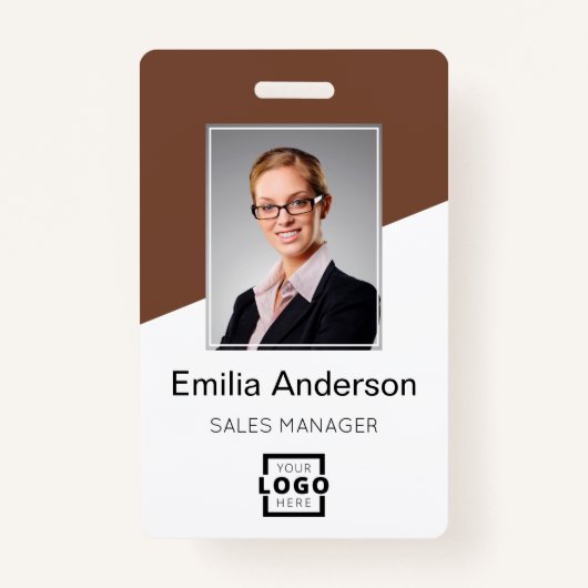 Logo-Bar-Code für benutzerdefinierte Unternehmen M Ausweis (Vorderseite)