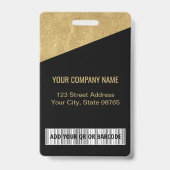 Logo-Bar-Code für kundenspezifische Unternehmen Mi Ausweis (Back)