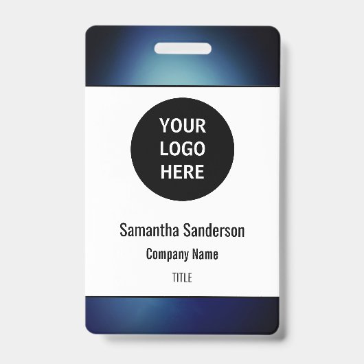 Logo-Barcode für kleine Unternehmen Ausweis (Vorderseite)