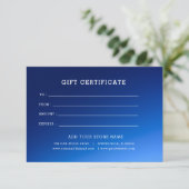 Logo bearbeiten-Geschenkgutschein hinzufügen (Stehend Vorderseite)