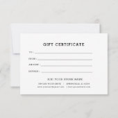 Logo bearbeiten-Geschenkgutschein hinzufügen (Rückseite)