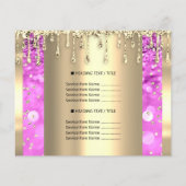 Logo Beauty Makeup Nails Preisliste Gold Pinky Flyer (Hinten)