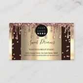 Logo Beauty Makeuty Nägel Tropfen WELLNESS-CENTER  Visitenkarte (Vorderseite)