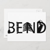 Logo "Bend Oregon Outdoor Activity Letters" Postkarte (Vorne/Hinten)