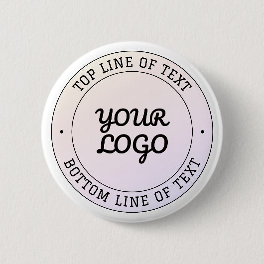 Logo & Benutzerdefinierter Text hochladen | Pfirsi Button (Vorderseite)