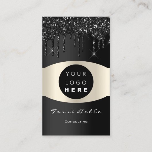 Logo Beruflich Black Lux Investement Consulting Visitenkarte (Vorderseite)