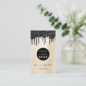 Logo Beruflich Black Tropfen Pearly Consulting Visitenkarte (Stehend Vorderseite)