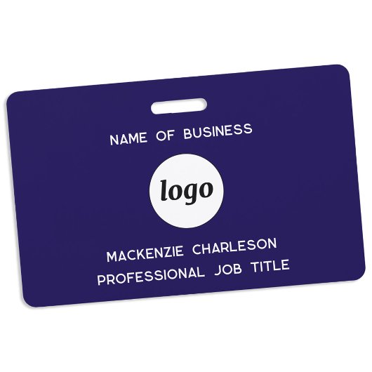 Logo Beruflich Business Navy Name Ausweis