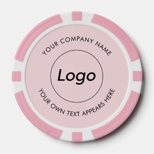 Logo Beruflich Business Pink QR Code Pokerchips (Vorderseite)