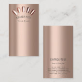 Logo Beruflich Nails Manicure Pedicy Skinny Visitenkarte (Vorne/Hinten)