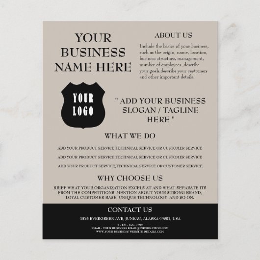 Logo Beruflich Neue Werbung Flyer (Vorne)