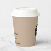 Logo Beruflich Servieren markierter Hot Drinks Pappbecher (Links)