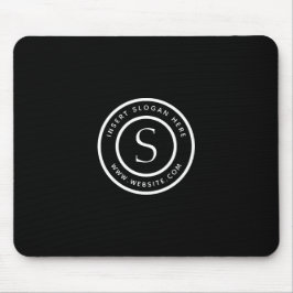 Logo Berufliche Schlichte Schwarze Maus-Pad Mousepad