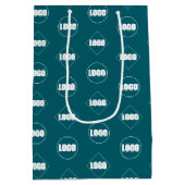 Logo | Berufliche Werbeaktion für das Branding von Mittlere Geschenktüte (Rückseite)