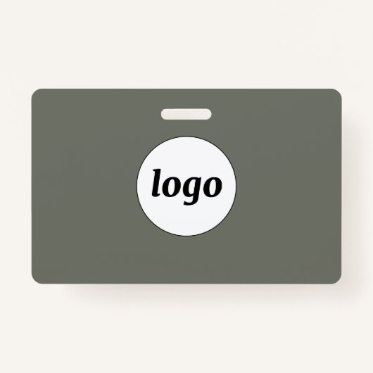 Logo-Beruflicher Firmenname Grüne Bezeichnung Ausweis (Rückseite)