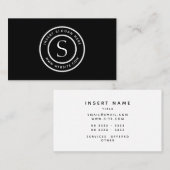 Logo-berufliches schlichtes einfaches modernes visitenkarte (Vorne/Hinten)