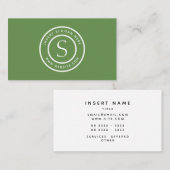 Logo-berufliches schlichtes einfaches modernes visitenkarte (Vorne/Hinten)