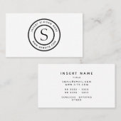 Logo-berufliches schlichtes einfaches modernes visitenkarte (Vorne/Hinten)