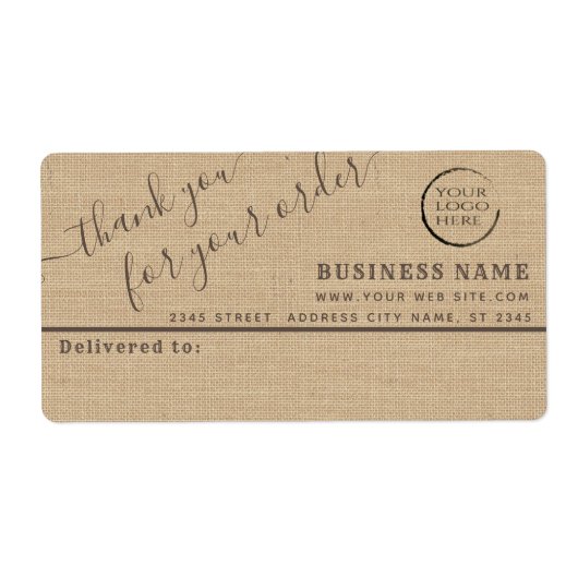 Logo-Bestückung bedanken Sie sich für das Firmenbr (Vorne)