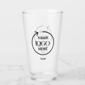 Logo-Bierglas für das benutzerdefinierte Geschäft Glas (Vorderseite)