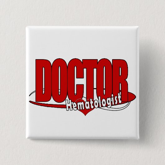 LOGO BIG RED DOCTOR Hämatologe Button (Vorderseite)