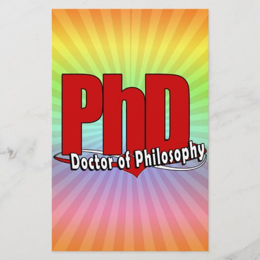 LOGO BIG RED PhD ARZT DER PHILOSOPHIE Briefpapier (Vorderseite)