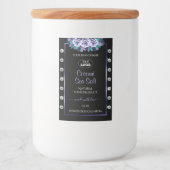 Logo "Black Blue Product Packaging Labels Diamonds Lebensmitteletikett (Vorderseite)