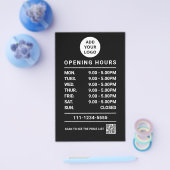 Logo "Black Business Opening Hours" - Code Flyer (Einzeln)