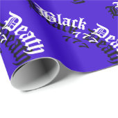 Logo "Black Death 777" Geschenkpapier (Rolleneckpunkt)