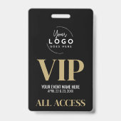 Logo Black Gold VIP Event Ausweis (Vorderseite)