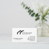 LOGO Black House Real Anwesen Agent beruflich Empfehlungskarte (Stehend Vorderseite)