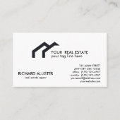 LOGO Black House Real Anwesen Agent beruflich Empfehlungskarte (Vorderseite)