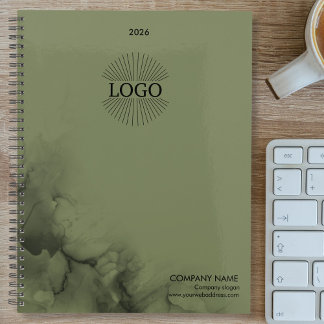 Logo Black Sage Green Business 2026 Planner Planer