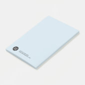 Logo-Blau Custom Your Company Post-it Klebezettel (angewinkelt)