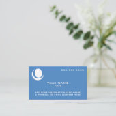 Logo-Blau Visitenkarte (Stehend Vorderseite)