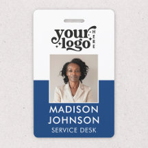 Logo "Blue Name ID" für das benutzerdefinierte Fot