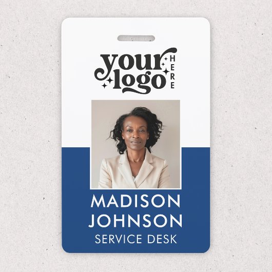 Logo "Blue Name ID" für das benutzerdefinierte Fot Ausweis