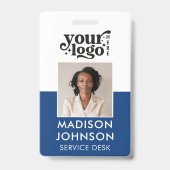 Logo "Blue Name ID" für das benutzerdefinierte Fot Ausweis (Vorderseite)