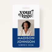 Logo "Blue Name ID" für das benutzerdefinierte Fot Ausweis (Vorderseite)