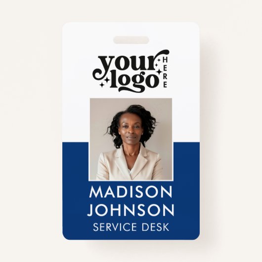 Logo "Blue Name ID" für das benutzerdefinierte Fot Ausweis (Vorderseite)